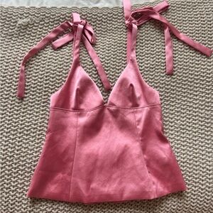 Zara Pink Camisole with Tie Straps